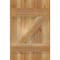 Ekena Millwork Joined Board-n-Batten Shutters w/Z-Bar, Rough Sawn Western Red Cedar, 16 1/8W x 24H, PR RBJ06Z16X024RWR - alternate 3